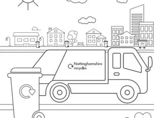 Colour the street colouring sheet