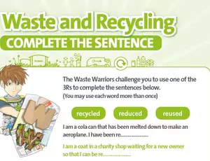 Nottinghamshire Recycles Waste Warriors - Complete Sentences