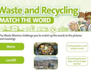 Nottinghamshire Recycles Waste Warriors - Match the Word